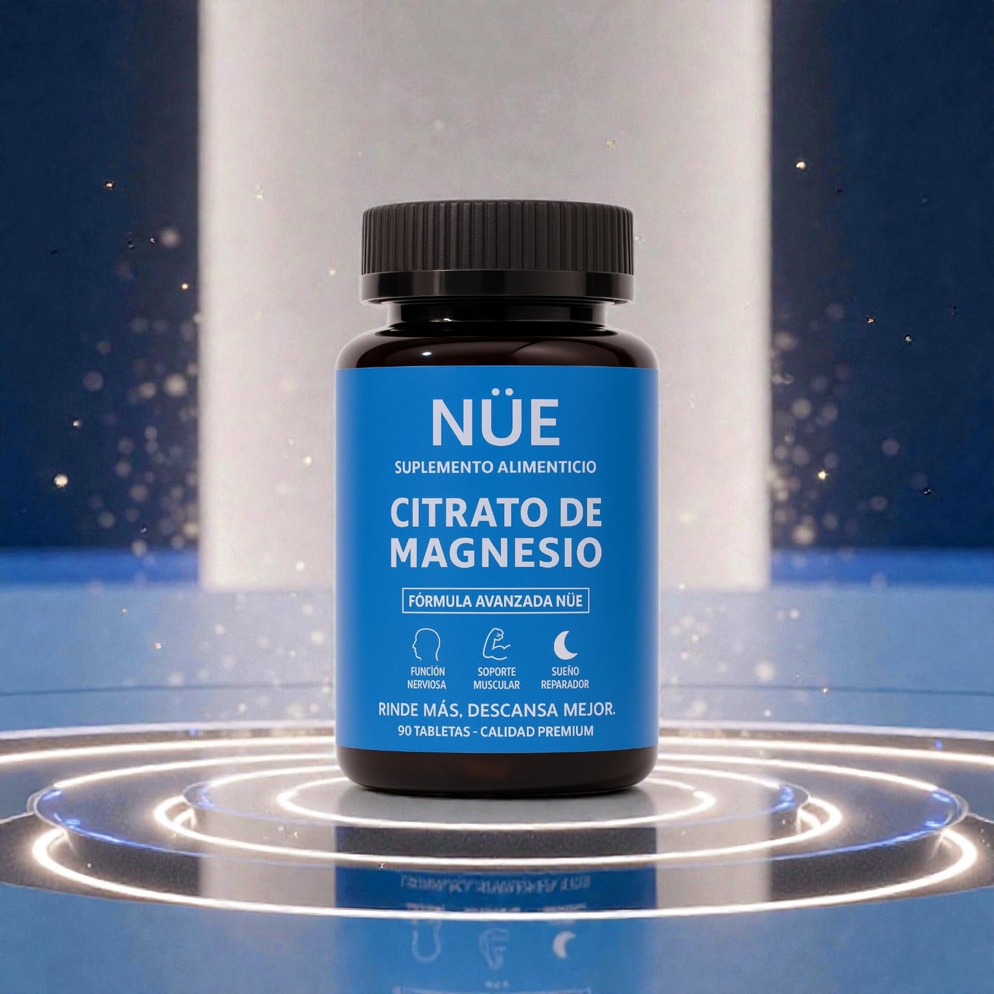 Citrato de Magnesio NÜE — Alta Biodisponibilidad | 90 Tabletas