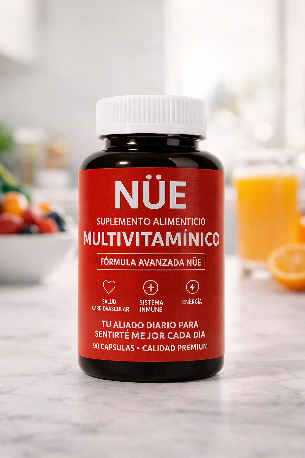 Multivitamínico NÜE — Completo | 90 Cápsulas
