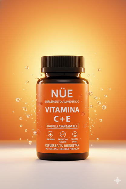 Vitamina C+E NÜE — Antioxidante | 90 Cápsulas