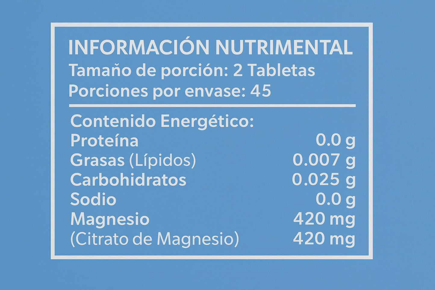 Citrato de magnesio Nüe