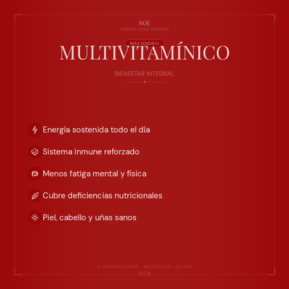 Multivitamínico NÜE — Completo | 90 Cápsulas